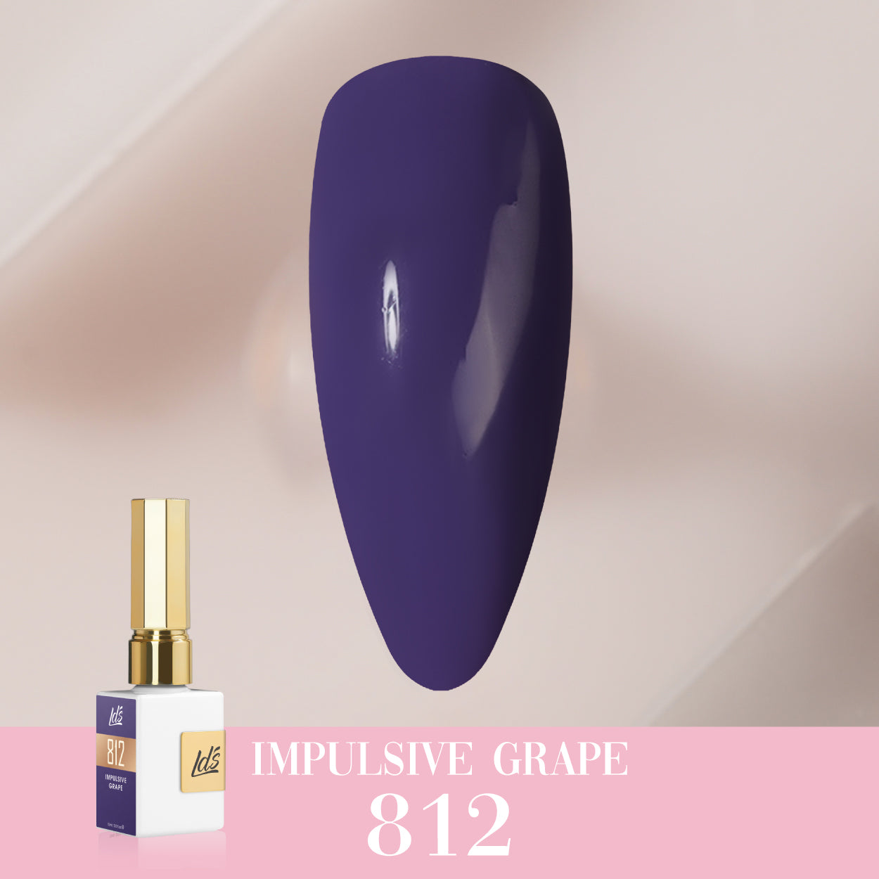 LDS Color Craze Collection - 812 Impulsive Grape - Gel Polish 0.5oz
