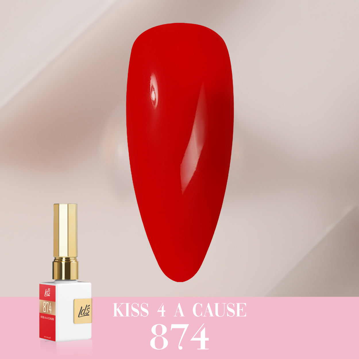 LDS Color Craze Collection - 874 Kiss 4 A Cause - Gel Polish 0.5oz