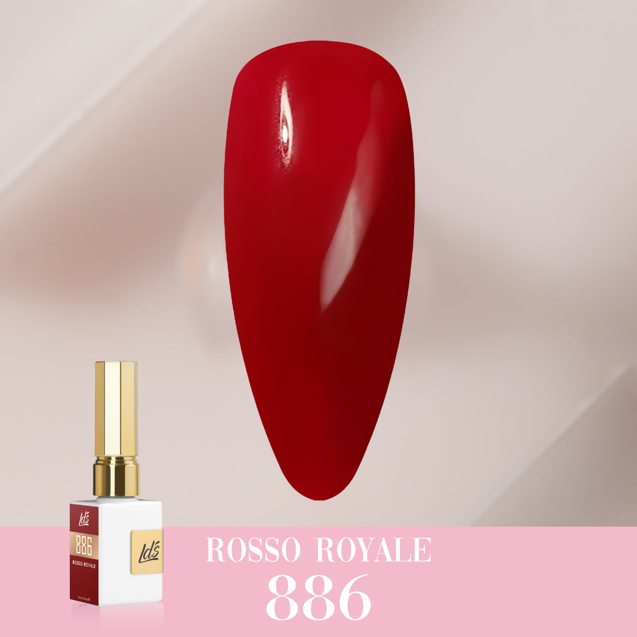 LDS Color Craze Collection - 886 Rosso Royale - Gel Polish 0.5oz