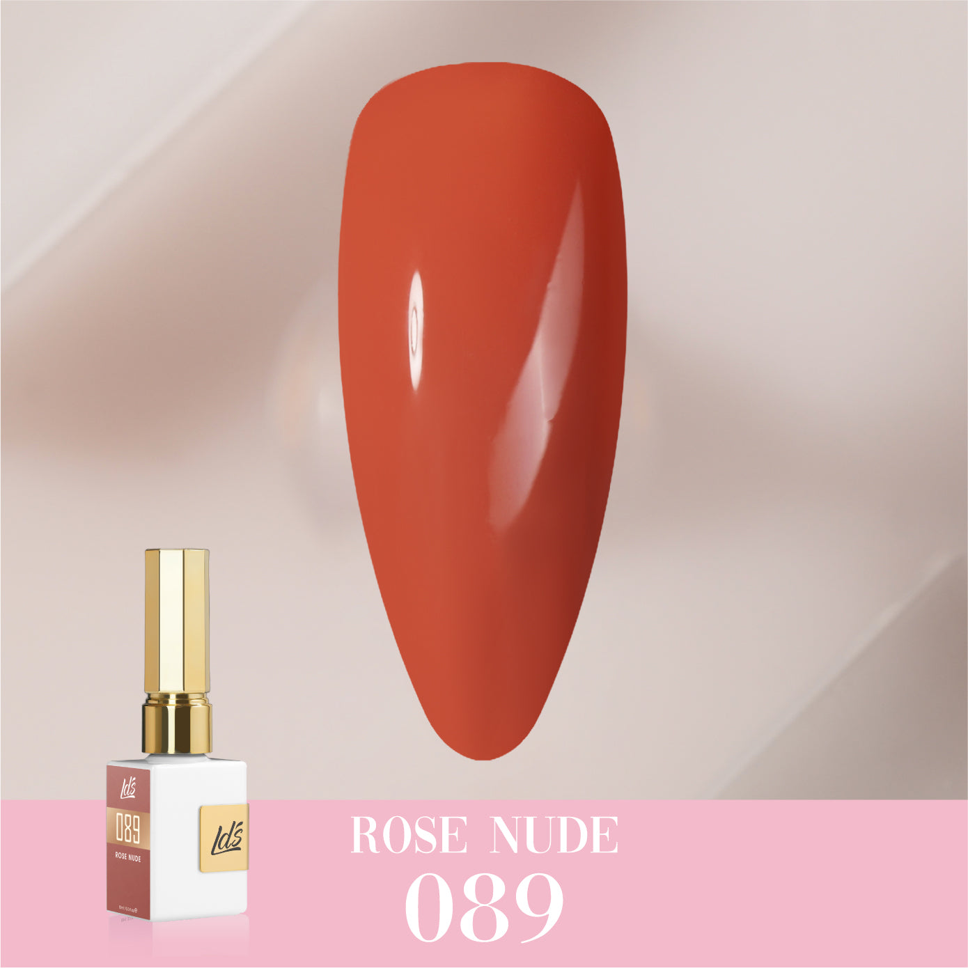 LDS Color Craze Collection - 089 Rose Nude - Gel Polish 0.5oz