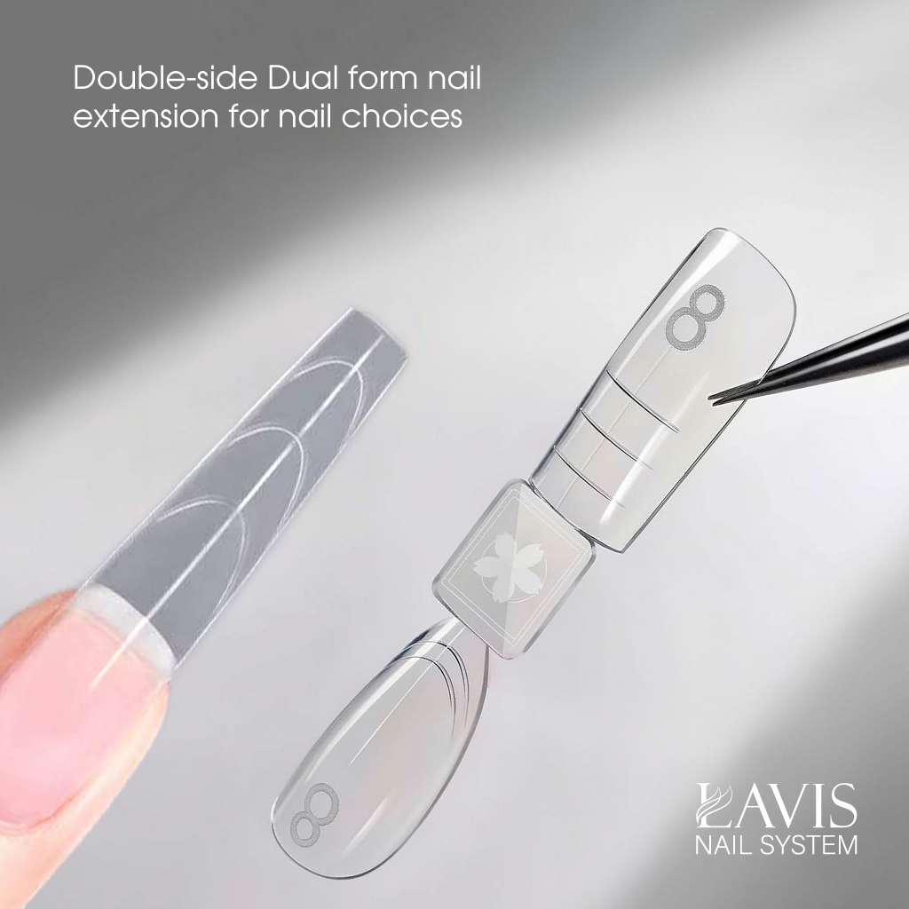 LAVIS - Dual Form Tips Taye Part 3 - Almond & Square Clear
