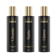 SNS Matte UV Gel Top Coat, Glassy Super Shine UV Gel Top Coat, Vitamin Extra Bonding UV Gel Base Coat 8oz