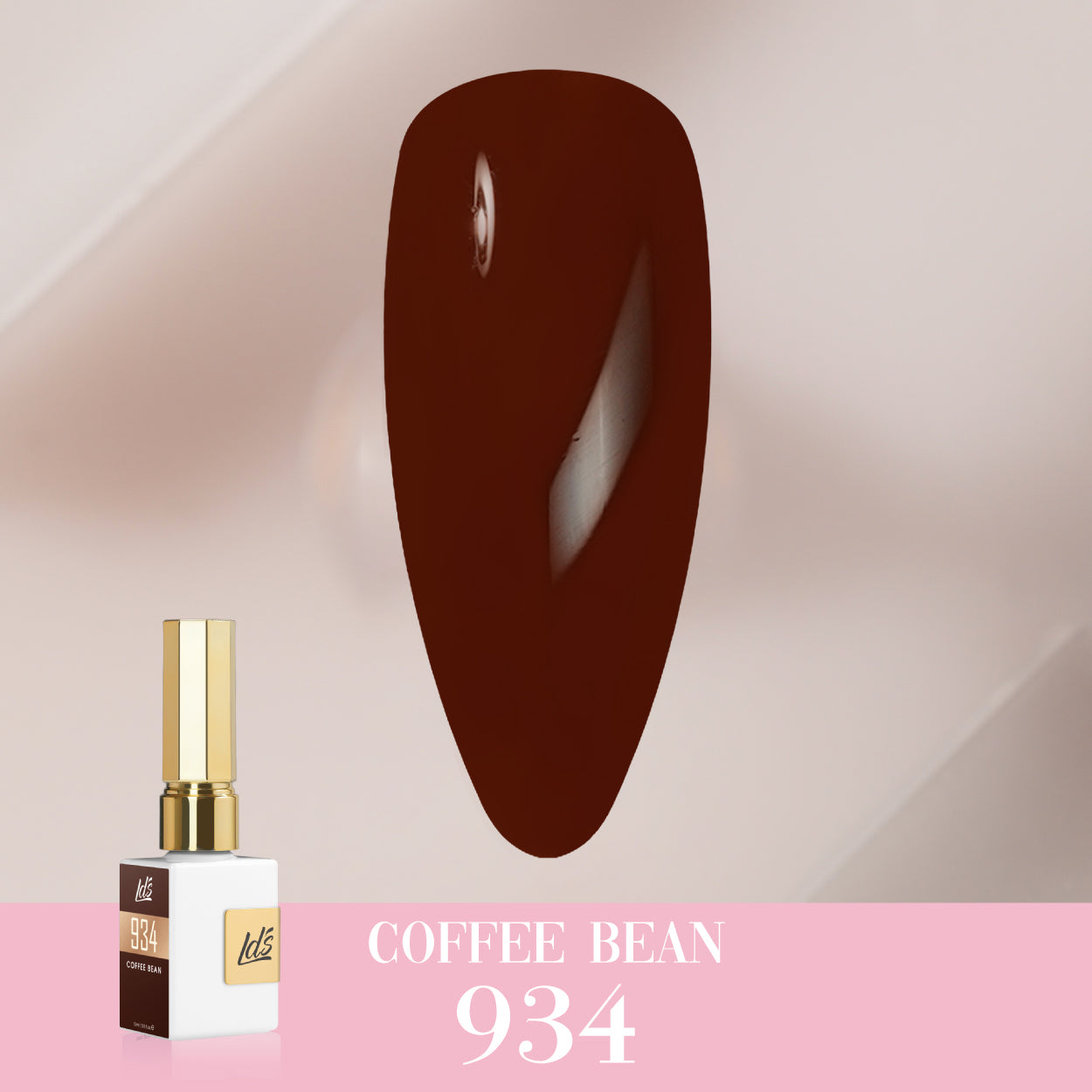 LDS Color Craze Collection - 934 Coffee Bean - Gel Polish 0.5oz