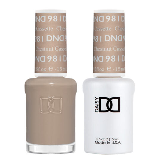 DND Gel Nail Polish Duo - 981 Chestnut Cassette