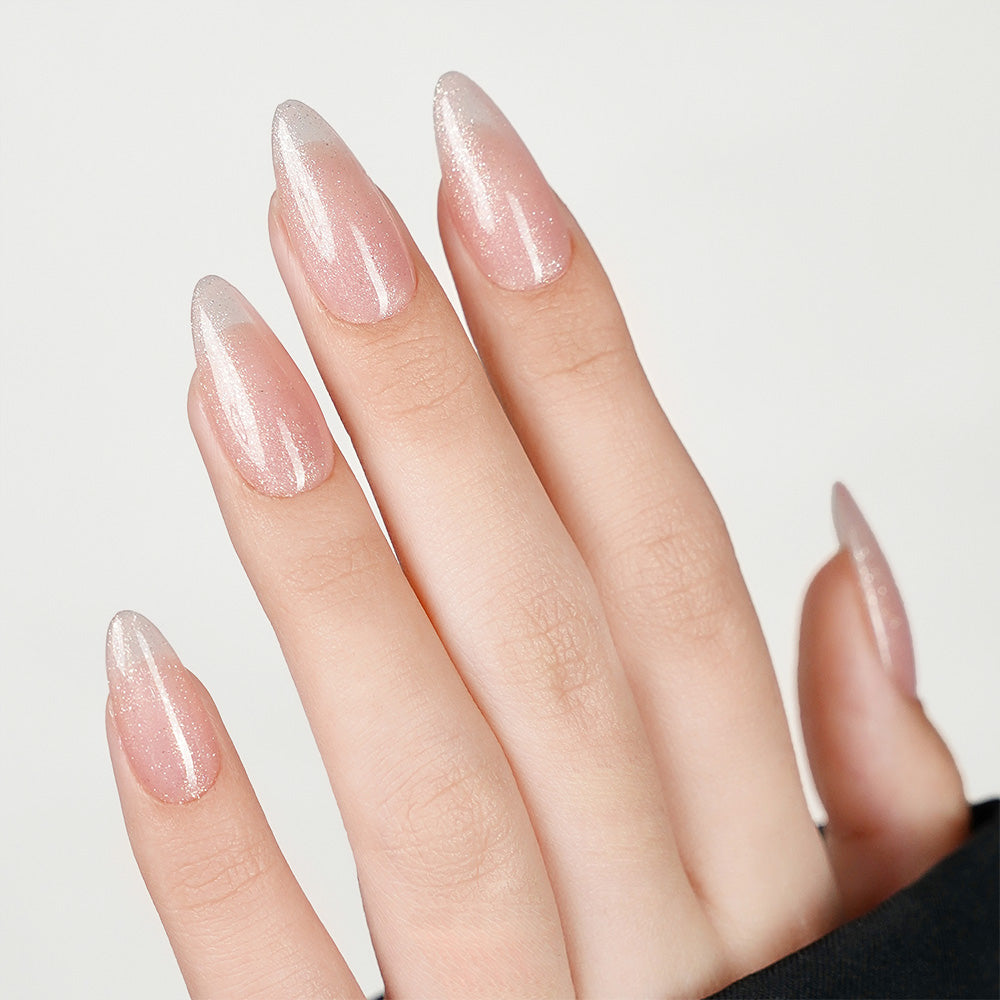 LDS Color Craze Gel Nail Polish - 985 Ivory Glow - Glitter Gel