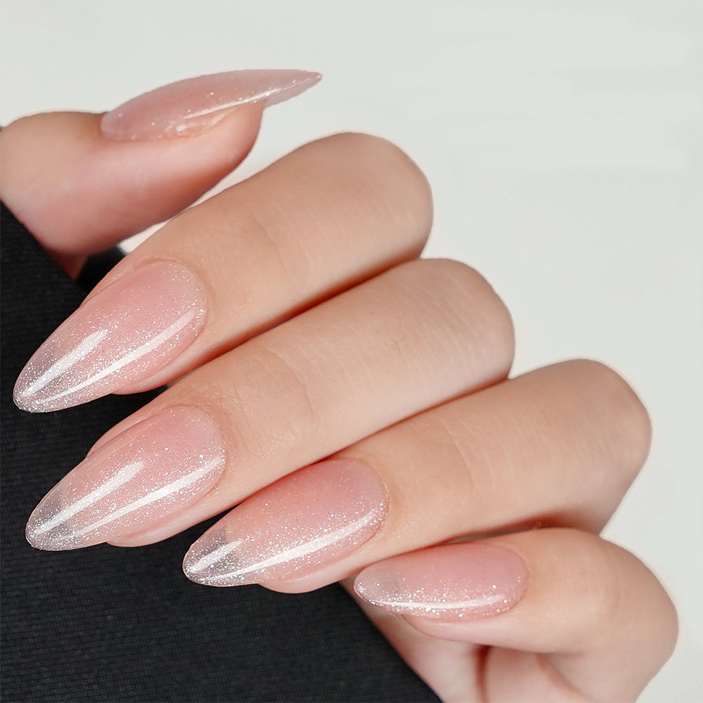 LDS Color Craze Gel Nail Polish - 985 Ivory Glow - Glitter Gel