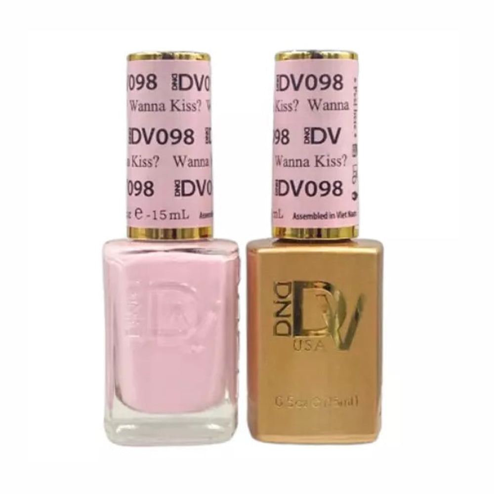 DND Diva Gel Nail Polish Duo - DND DV 098 Wanna Kiss?