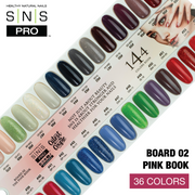 SNS Pro 3 in 1 - Board 2 Pink Collection (037 - 072) - Dip, Gel & Lacquer Matching