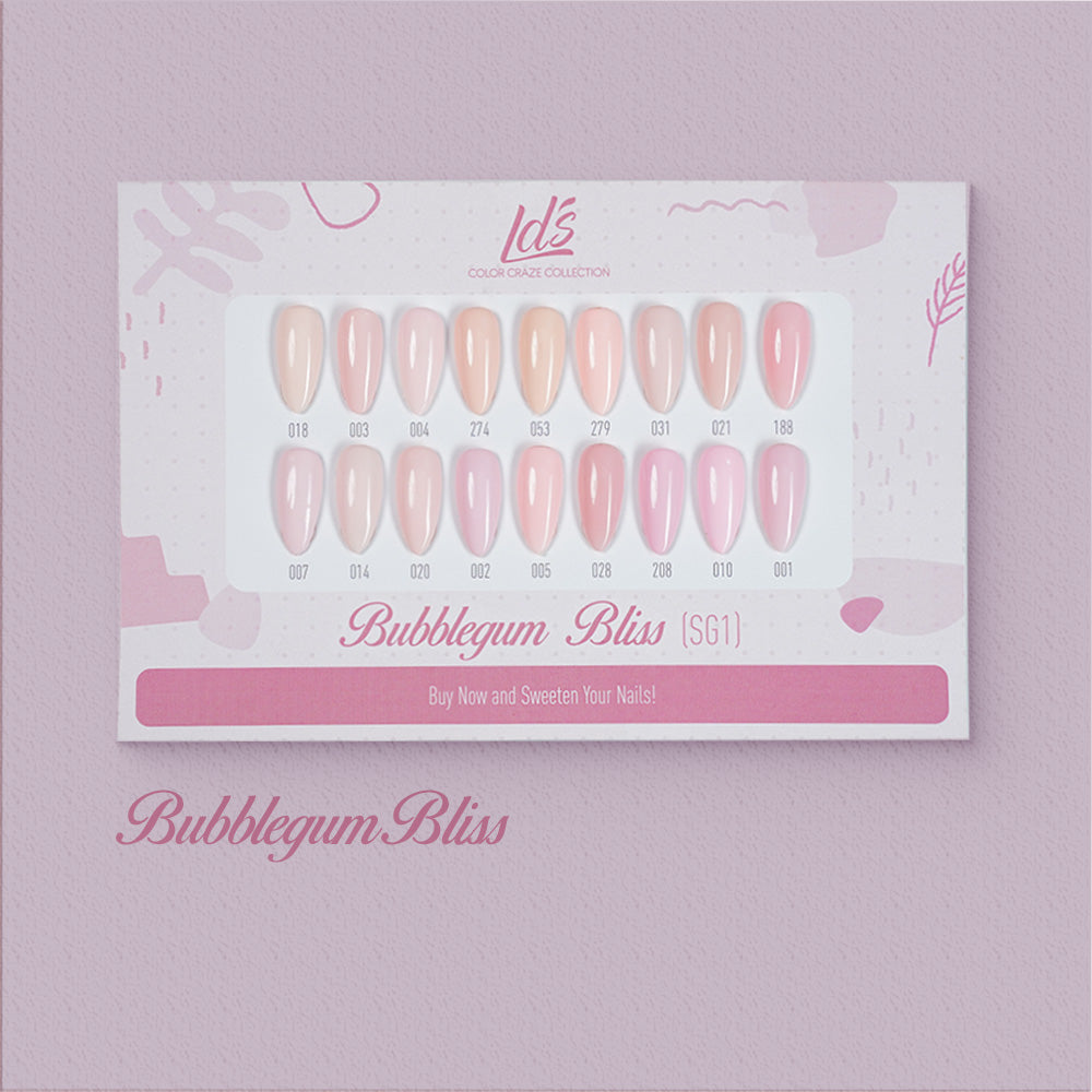 LDS Set 18 Colors - SG1 Bubblegum Bliss Collection - 0.5oz