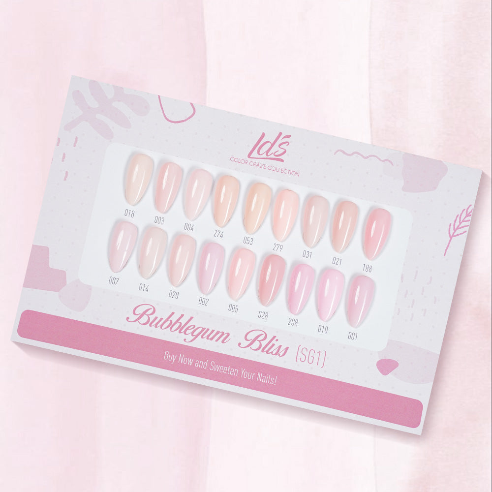 LDS Set 18 Colors - SG1 Bubblegum Bliss Collection - 0.5oz