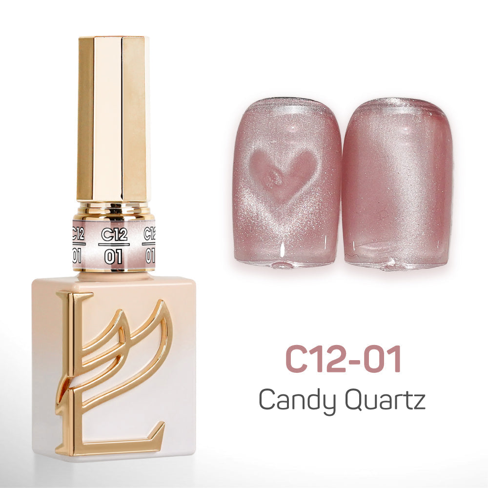 LAVIS Cat Eyes C12 - 01 - Gel Polish 0.5 oz - Candy Quartz Collection