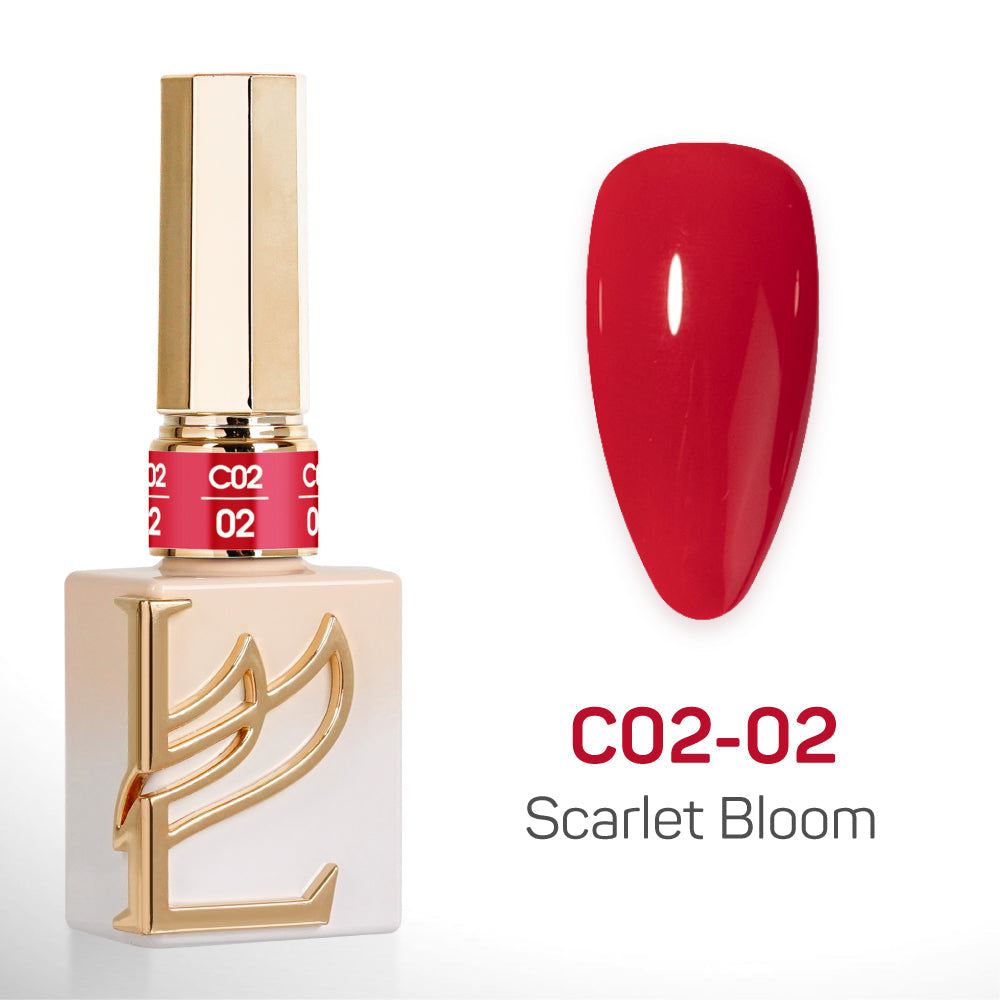 LAVIS C02 (Ver 2) - 02 - Gel Polish 0.5 oz - Scarlet Bloom Collection