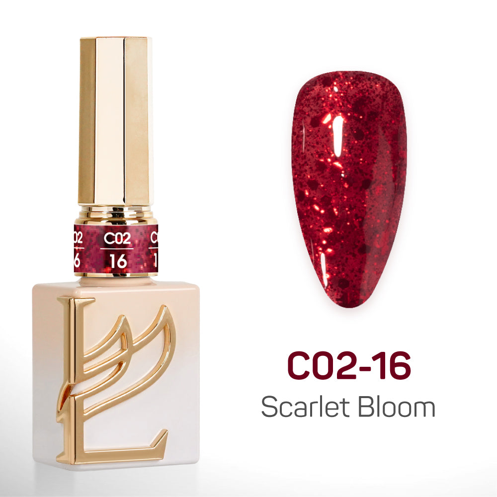 LAVIS C02 (Ver 2) - 16 - Gel Polish 0.5 oz - Scarlet Bloom Collection