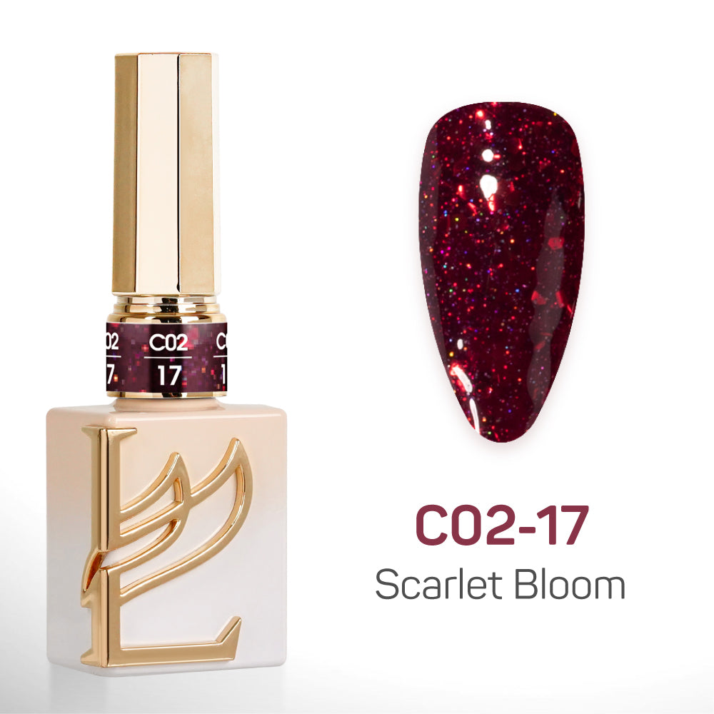 LAVIS C02 (Ver 2) - 17 - Gel Polish 0.5 oz - Scarlet Bloom Collection