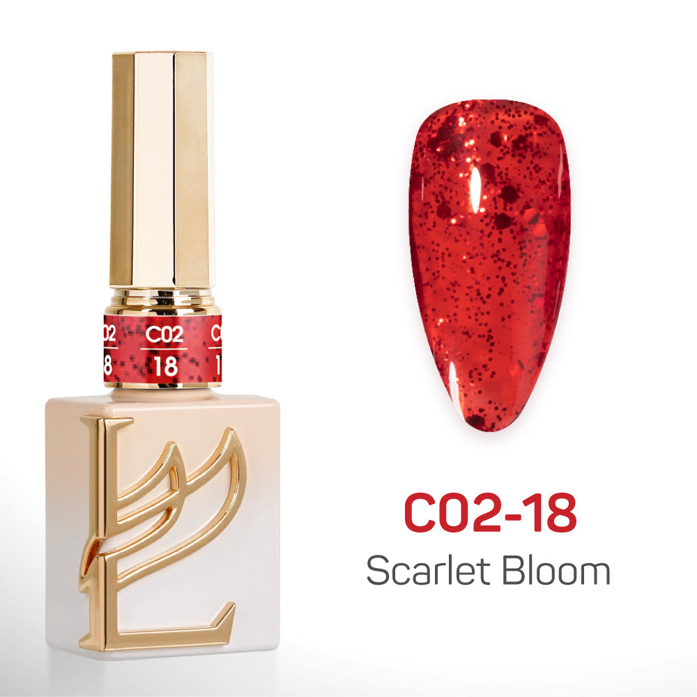 LAVIS C02 (Ver 2) - 18 - Gel Polish 0.5 oz - Scarlet Bloom Collection