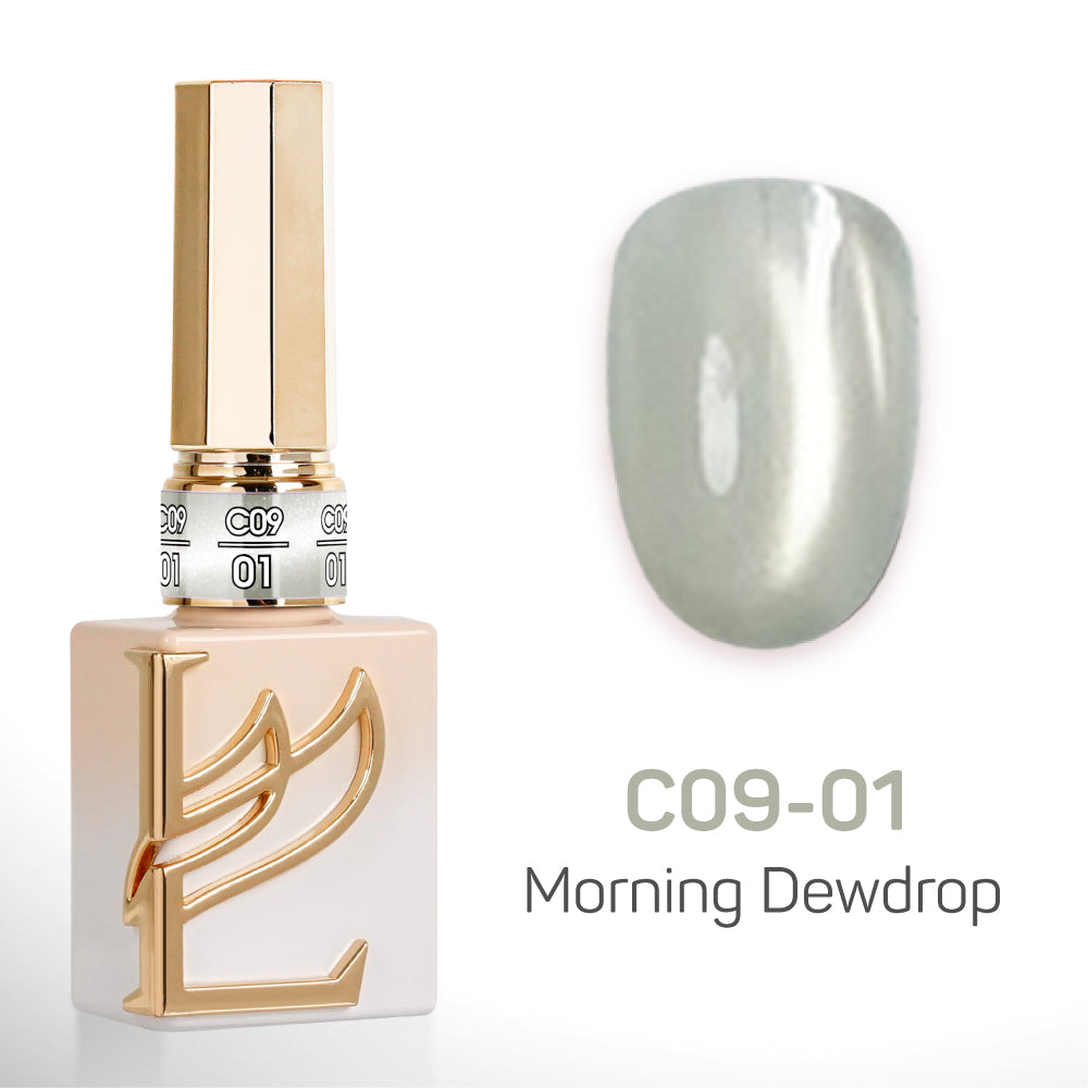 LAVIS Cat Eyes C09 - Set 24 Colors - Gel Polish 0.5 oz - Morning Dewdrop Collection