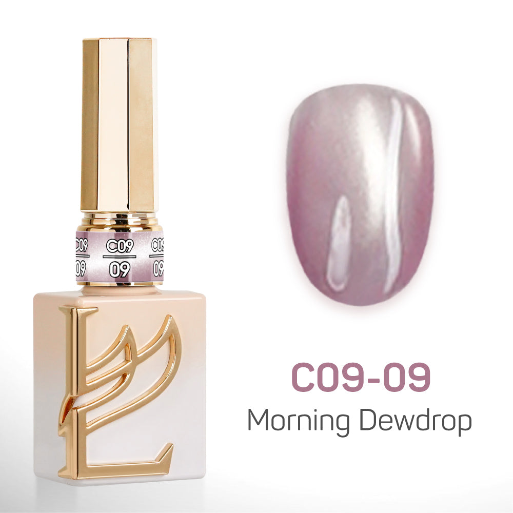 LAVIS Cat Eyes C09 - Set 24 Colors - Gel Polish 0.5 oz - Morning Dewdrop Collection