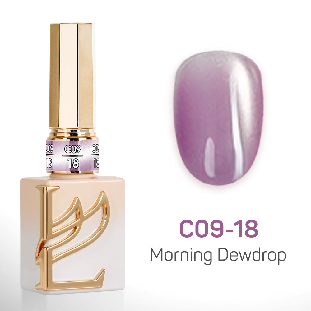 LAVIS Cat Eyes C09 - Set 24 Colors - Gel Polish 0.5 oz - Morning Dewdrop Collection