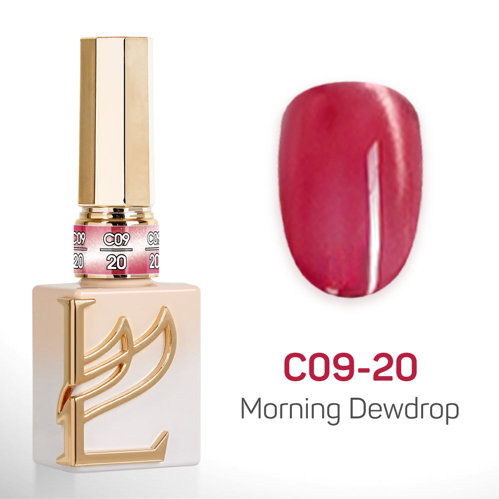 LAVIS Cat Eyes C09 - Set 24 Colors - Gel Polish 0.5 oz - Morning Dewdrop Collection