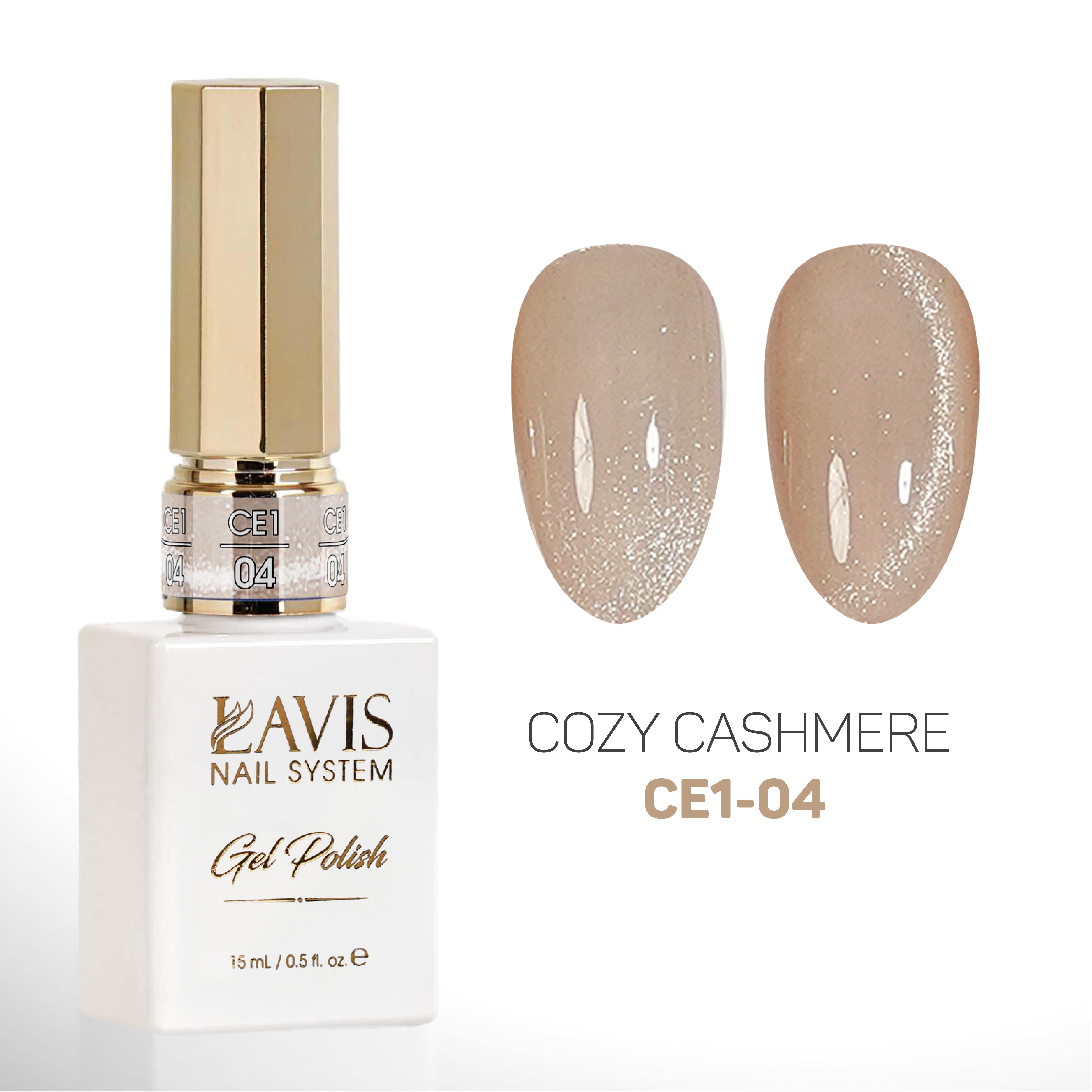 LAVIS Cat Eyes CE1 - 04 - Gel Polish 0.5 oz - Cozy Cashmere Collection