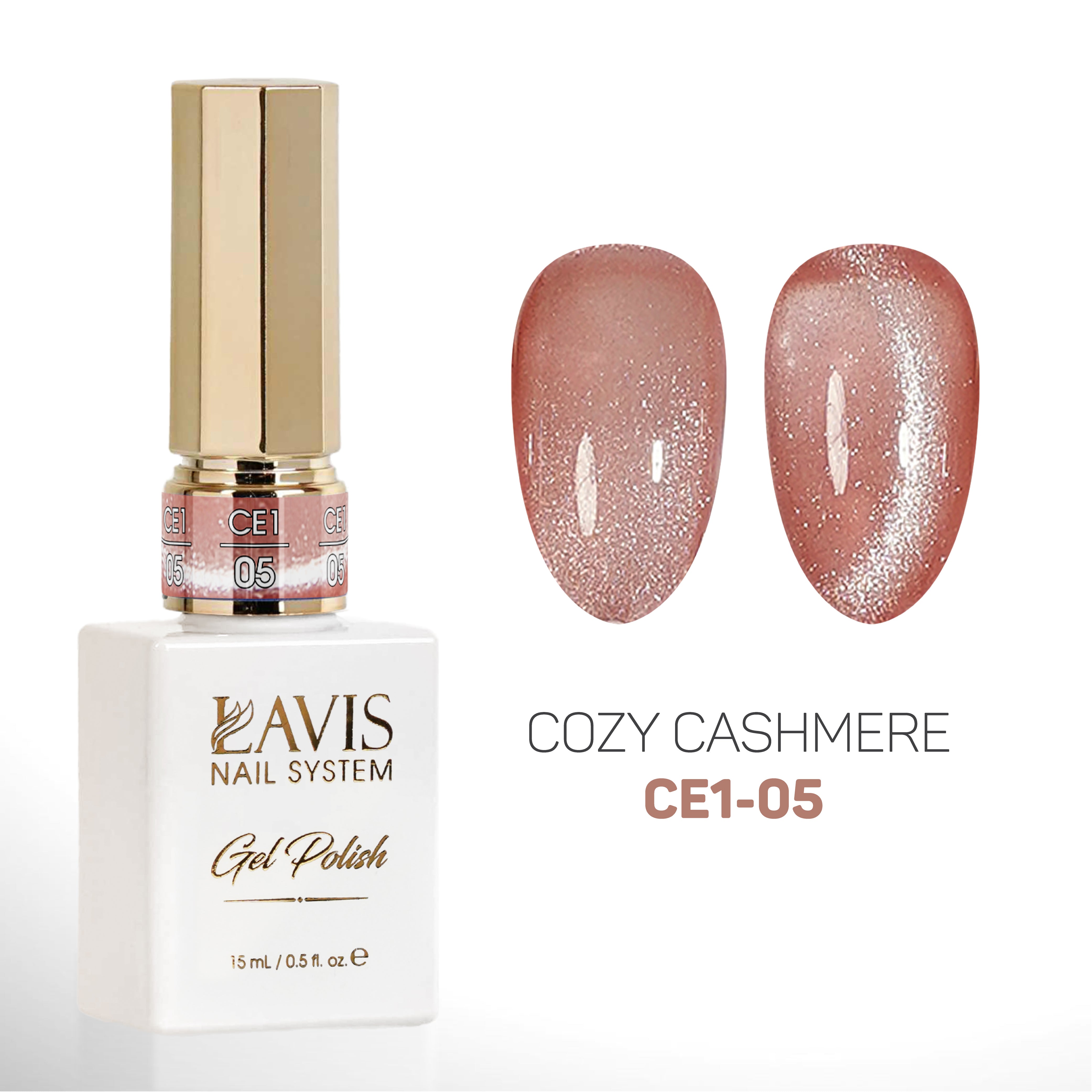 LAVIS Cat Eyes CE1 - 05 - Gel Polish 0.5 oz - Cozy Cashmere Collection