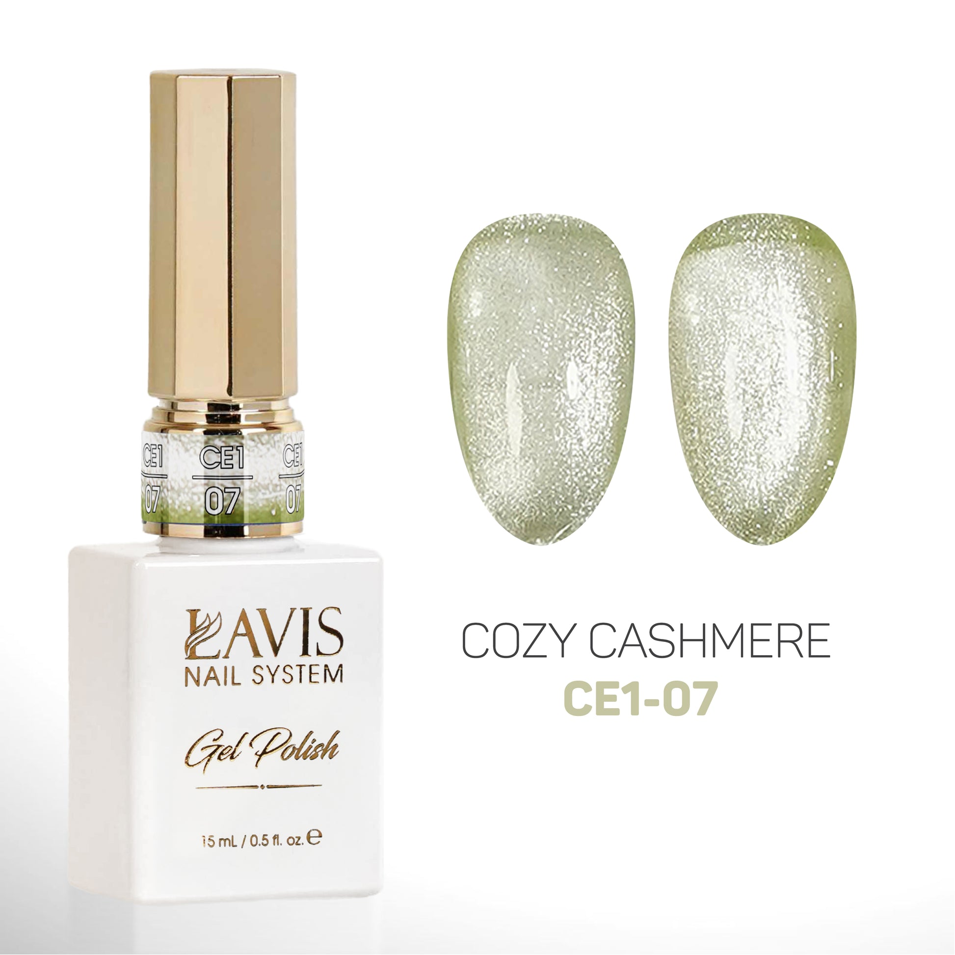 LAVIS Cat Eyes CE1 - 07 - Gel Polish 0.5 oz - Cozy Cashmere Collection