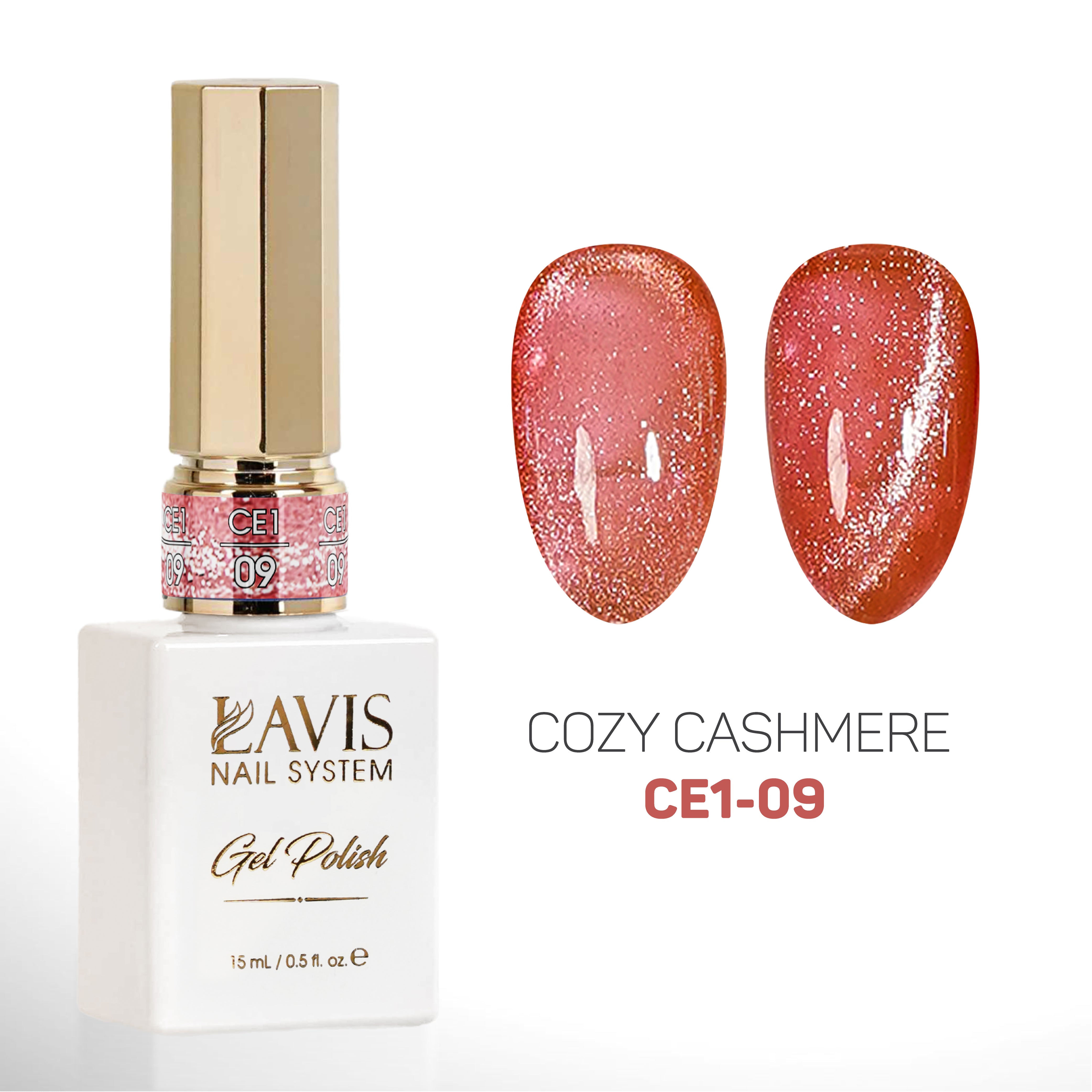 LAVIS Cat Eyes CE1 - 09 - Gel Polish 0.5 oz - Cozy Cashmere Collection
