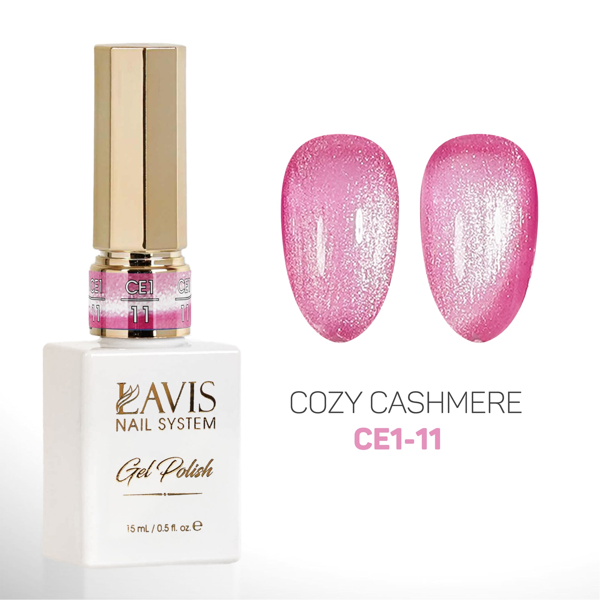 LAVIS Cat Eyes CE1 - 11 - Gel Polish 0.5 oz - Cozy Cashmere Collection