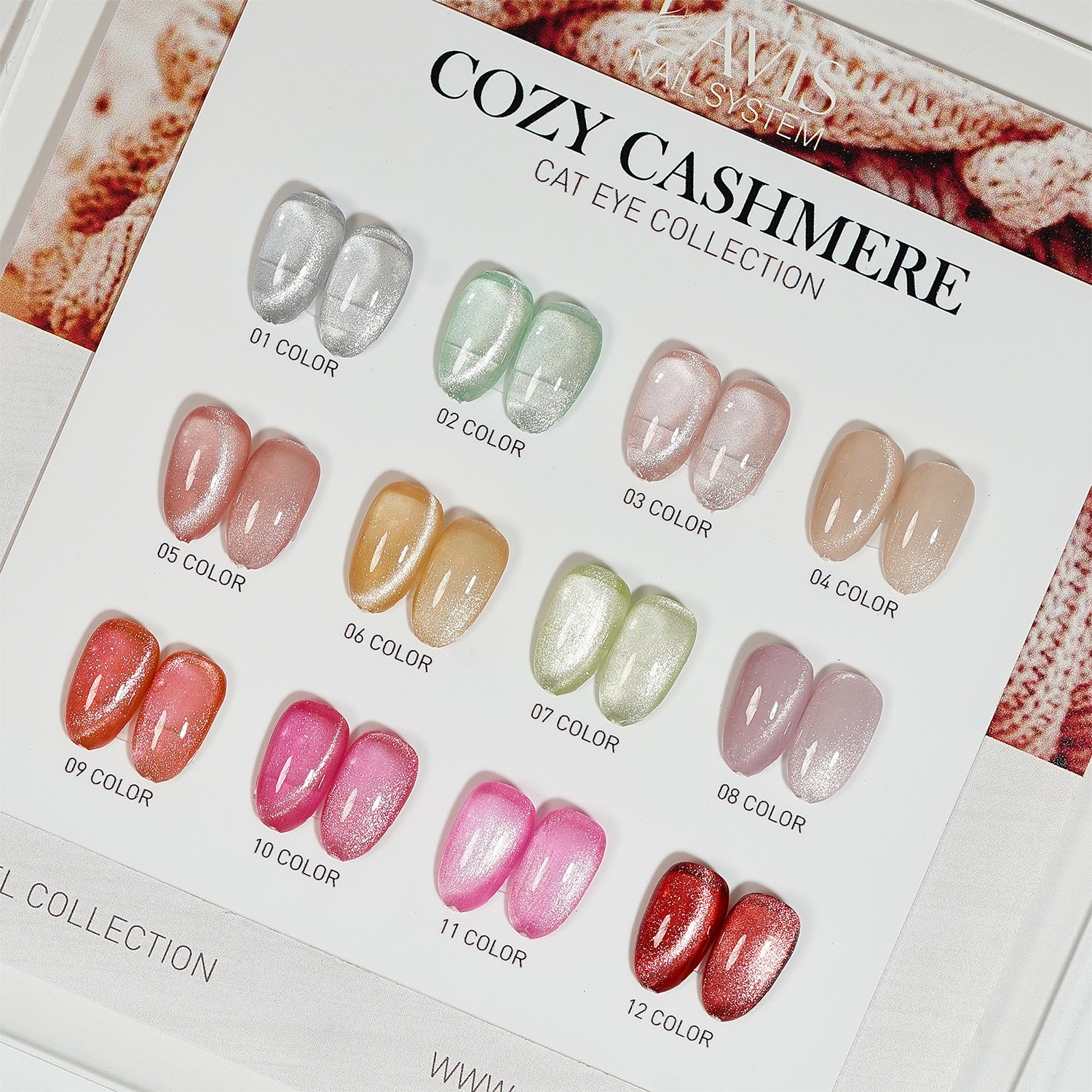 LAVIS Cat Eyes CE1 - Gel Polish 0.5 oz - Cozy Cashmere Collection