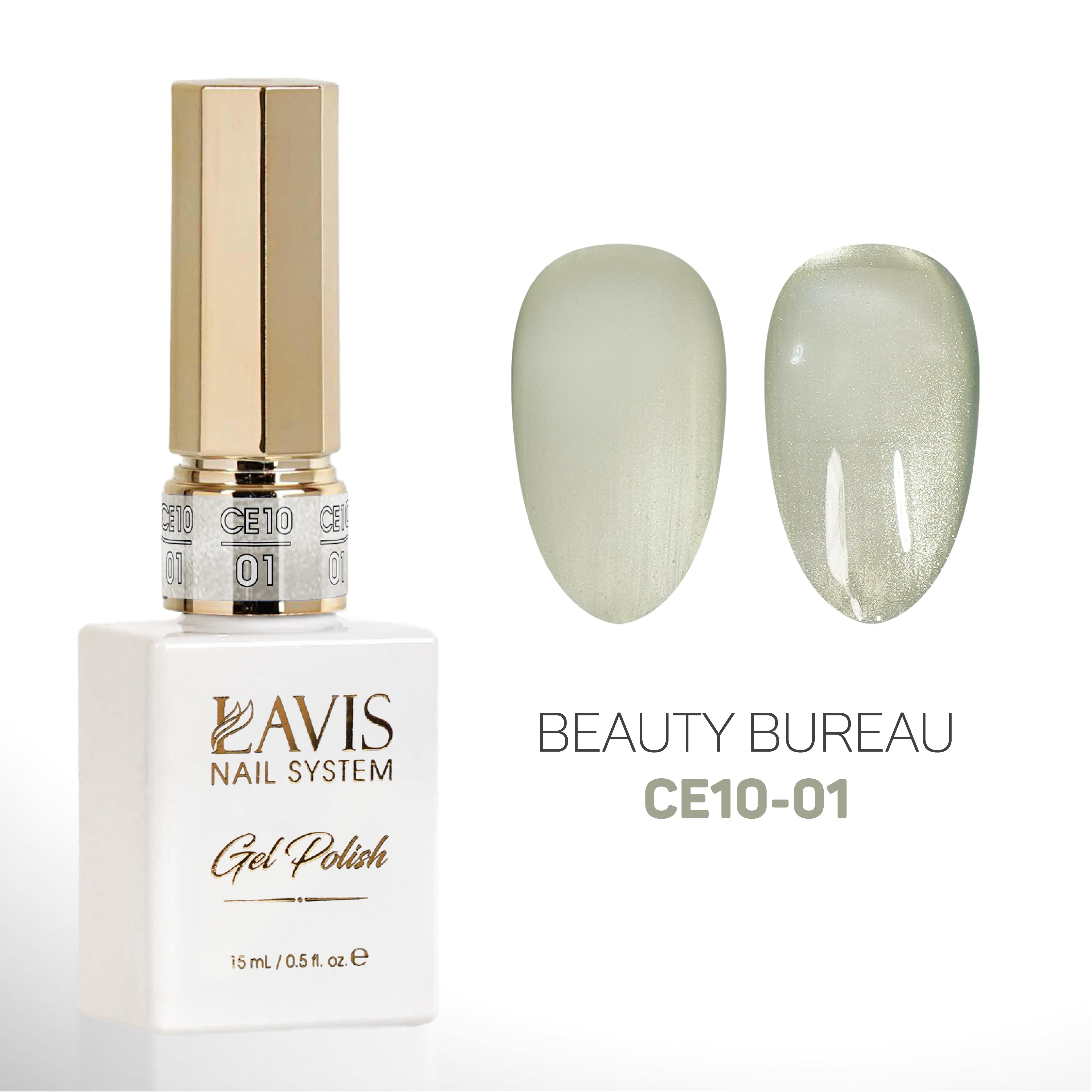LAVIS Cat Eyes CE10 - 01 - Gel Polish 0.5 oz - Beauty Bureau Collection