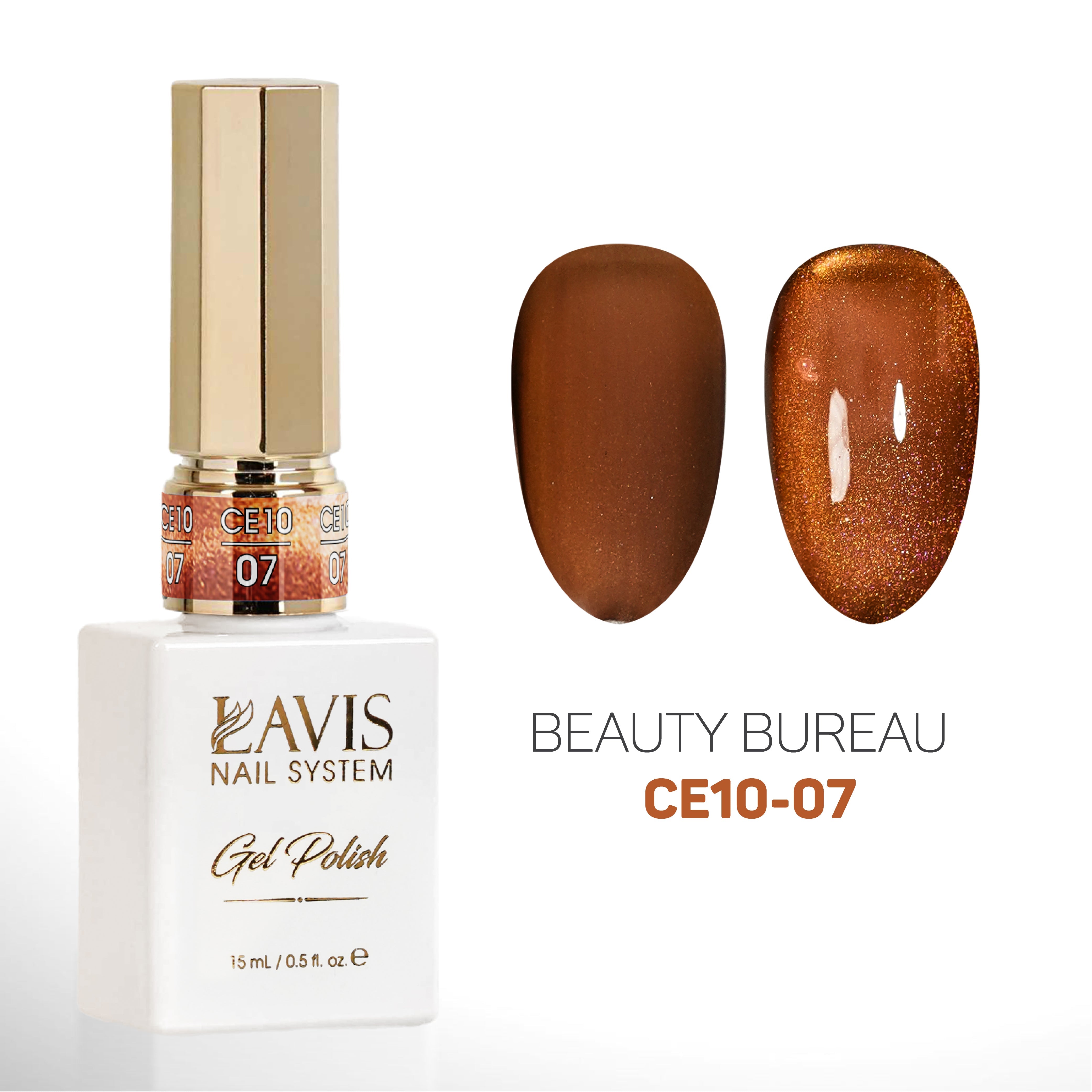 LAVIS Cat Eyes CE10 - 07 - Gel Polish 0.5 oz - Beauty Bureau Collection