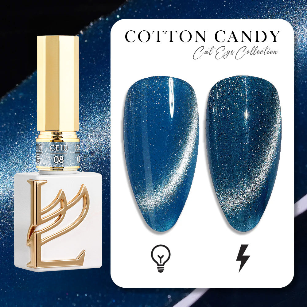 LAVIS Cat Eyes CE10 - 08 (Ver1) - Gel Polish 0.5 oz - Cotton Candy Collection