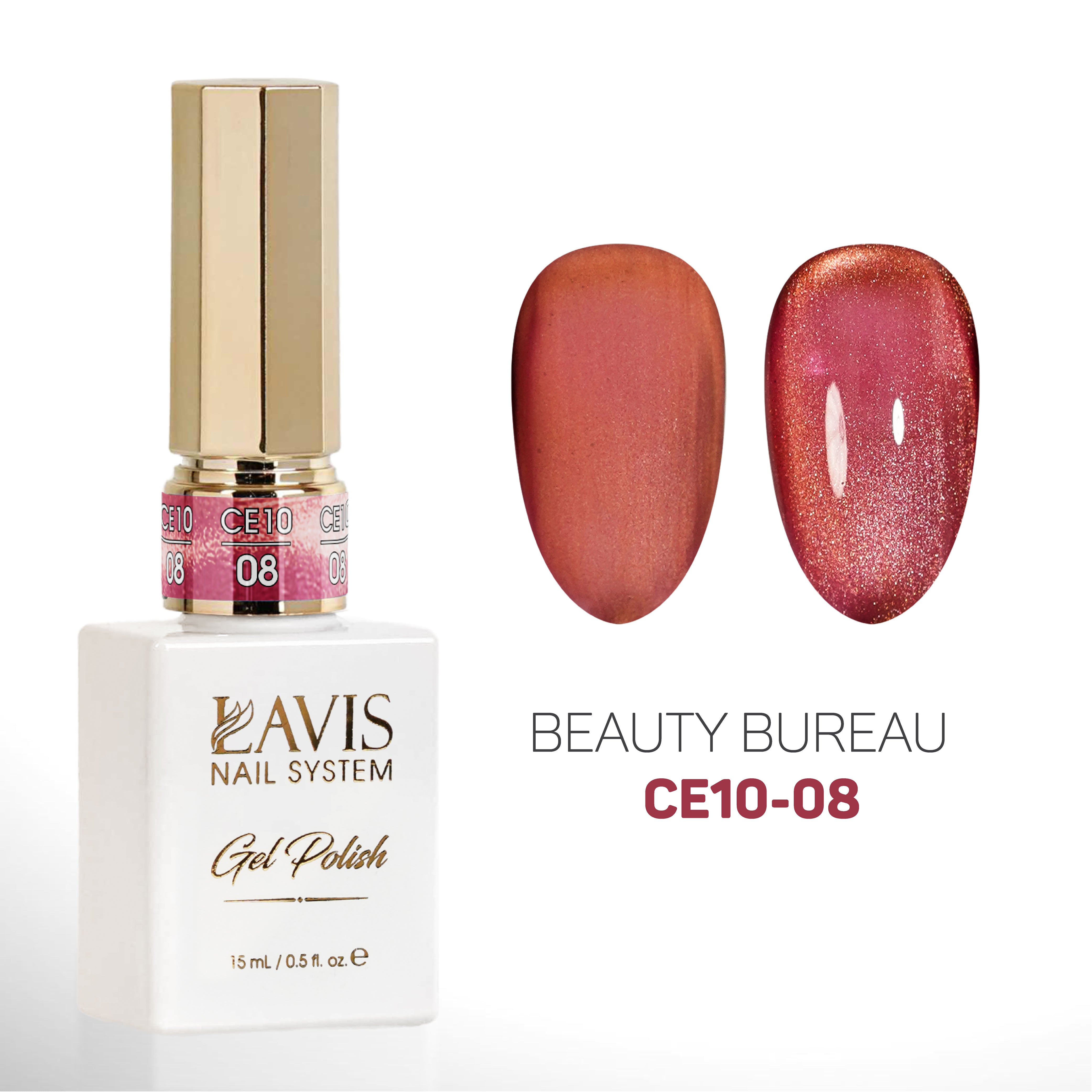 LAVIS Cat Eyes CE10 - 08 - Gel Polish 0.5 oz - Beauty Bureau Collection