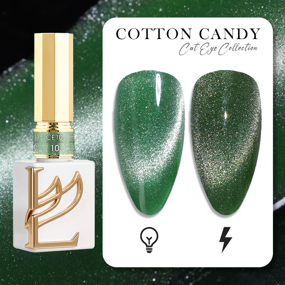 LAVIS Cat Eyes CE10 - 10 (Ver1) - Gel Polish 0.5 oz - Cotton Candy Collection