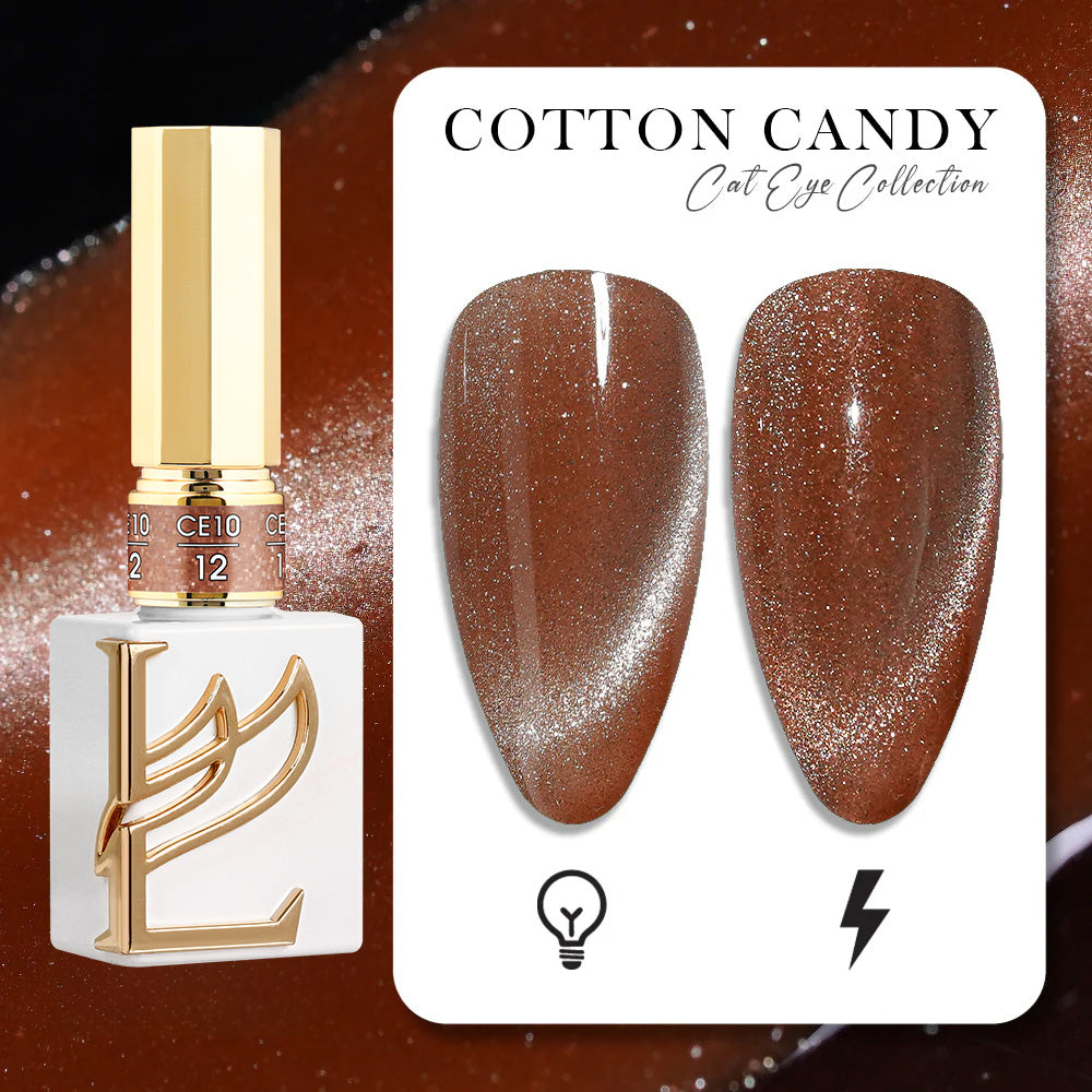 LAVIS Cat Eyes CE10 - 12 (Ver1) - Gel Polish 0.5 oz - Cotton Candy Collection