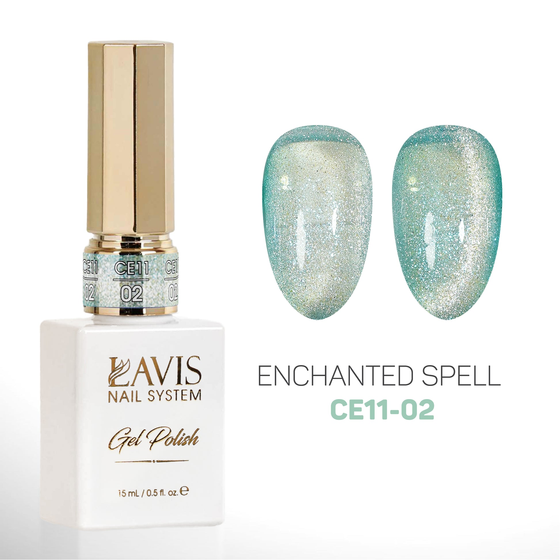 LAVIS Cat Eyes CE11 - 02 - Gel Polish 0.5 oz - Enchanted Spell Collection
