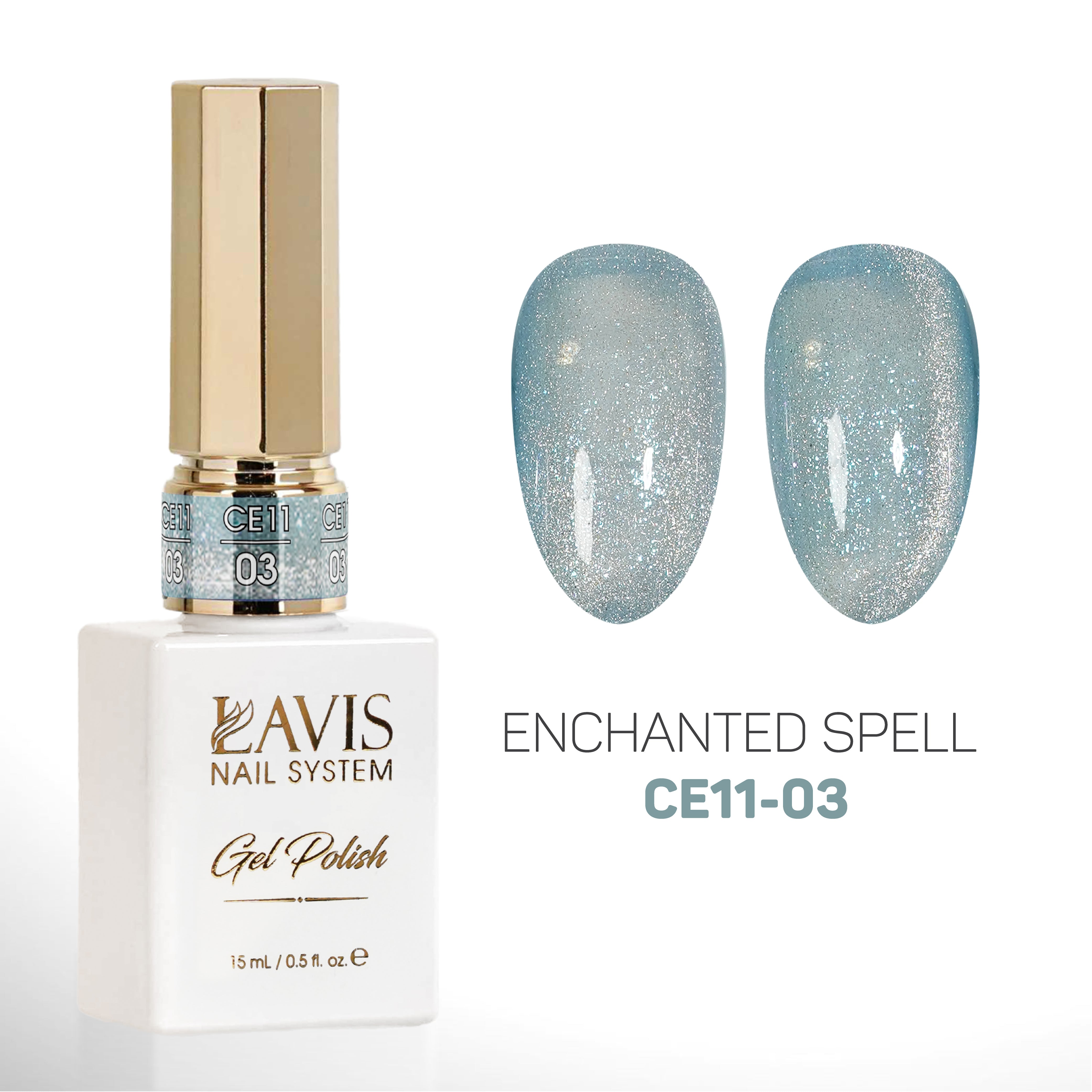 LAVIS Cat Eyes CE11 - 03 - Gel Polish 0.5 oz - Enchanted Spell Collection