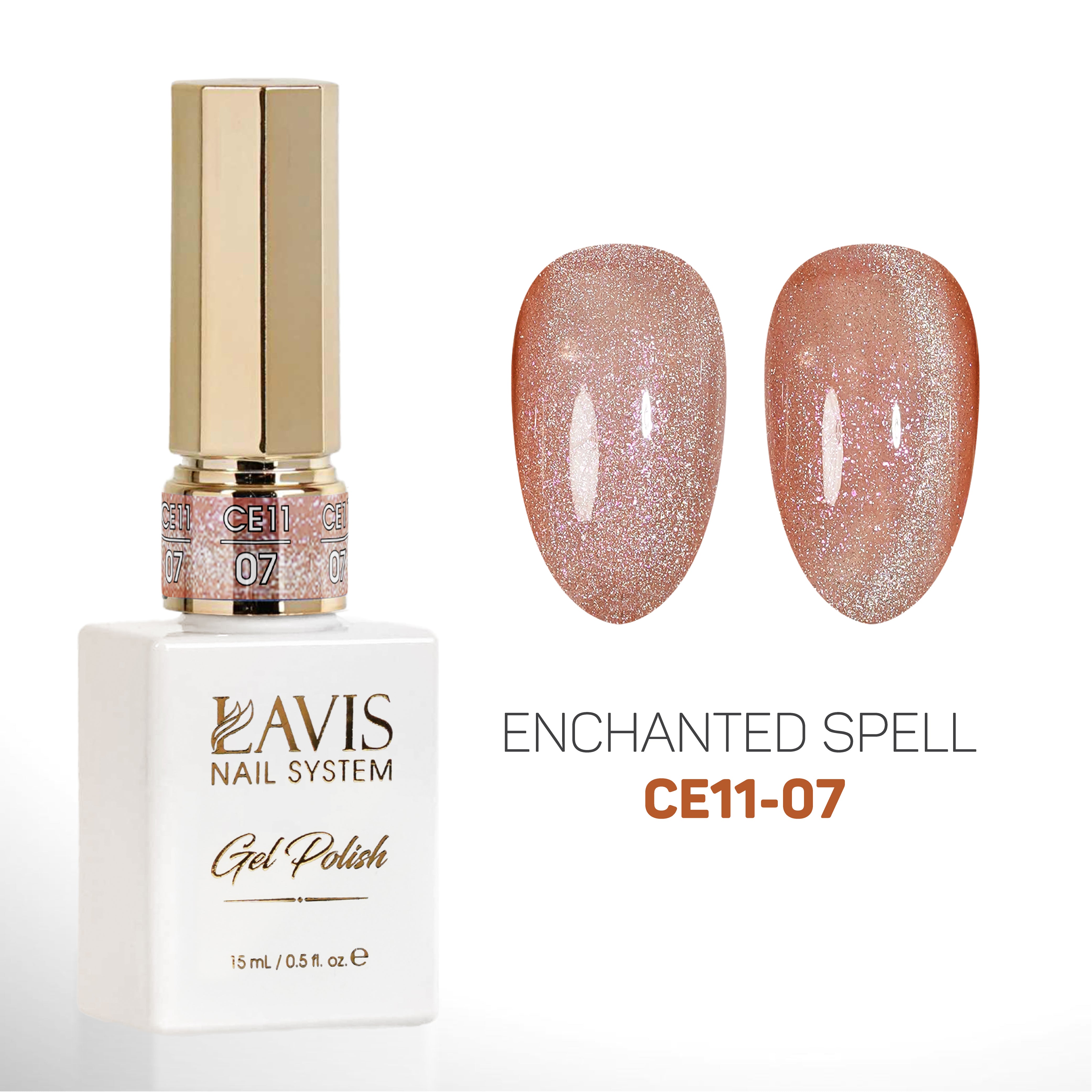 LAVIS Cat Eyes CE11 - 07 - Gel Polish 0.5 oz - Enchanted Spell Collection