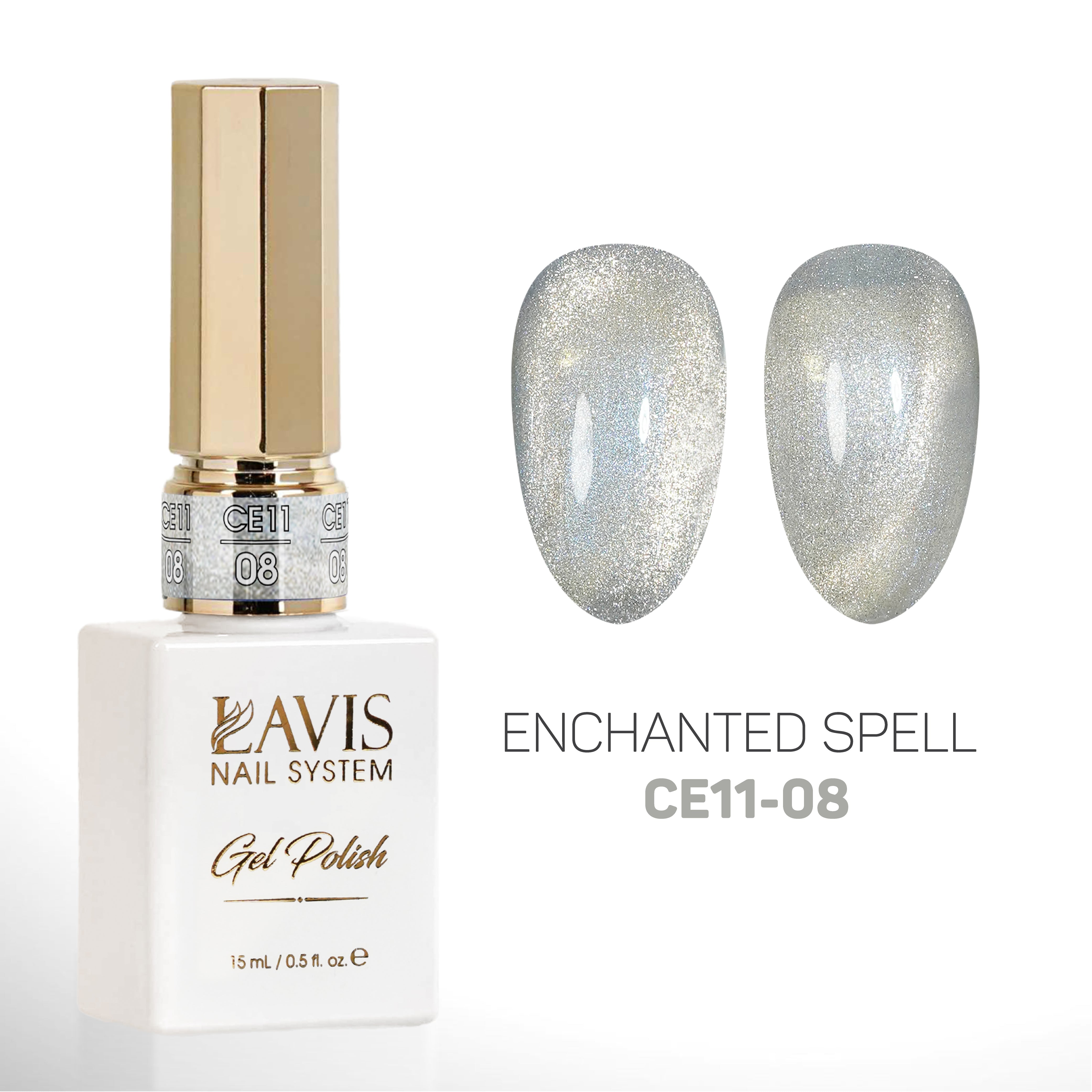 LAVIS Cat Eyes CE11 - 08 - Gel Polish 0.5 oz - Enchanted Spell Collection