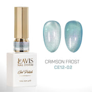 LAVIS Cat Eyes CE12 - 02 - Gel Polish 0.5 oz - Crimson Frost Collection