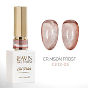 LAVIS Cat Eyes CE12 - 05 - Gel Polish 0.5 oz - Crimson Frost Collection