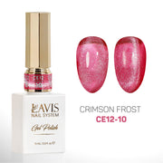 LAVIS Cat Eyes CE12 - 10 - Gel Polish 0.5 oz - Crimson Frost Collection