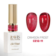 LAVIS Cat Eyes CE12 - 11 - Gel Polish 0.5 oz - Crimson Frost Collection