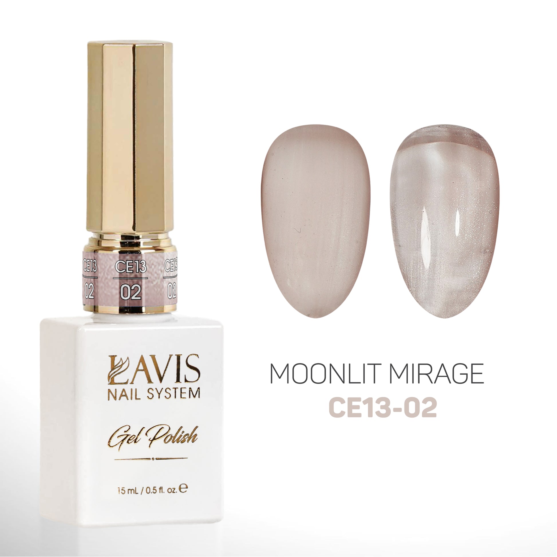 LAVIS Cat Eyes CE13 (Ver2) - 02 - Gel Polish 0.5 oz - Moonlit Mirage Collection