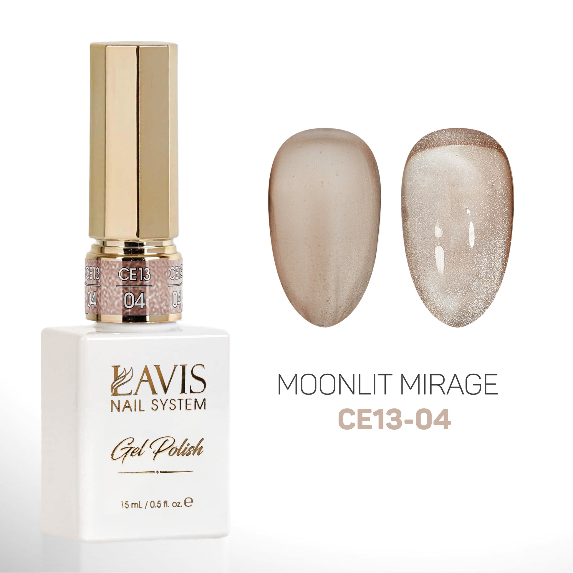 LAVIS Cat Eyes CE13 (Ver2) - 04 - Gel Polish 0.5 oz - Moonlit Mirage Collection