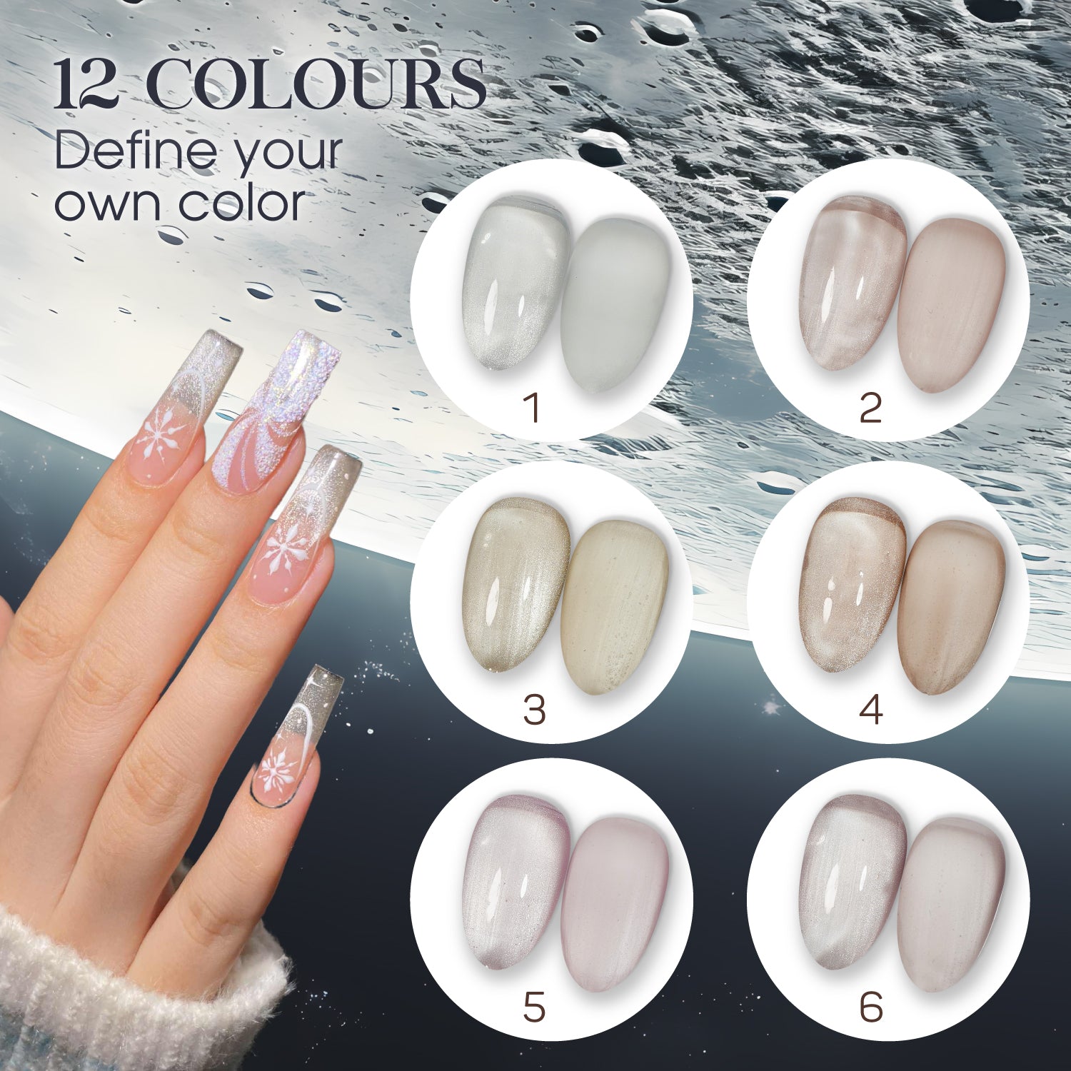 LAVIS Cat Eyes CE13 (Ver2) - Gel Polish 0.5 oz - Moonlit Mirage Collection