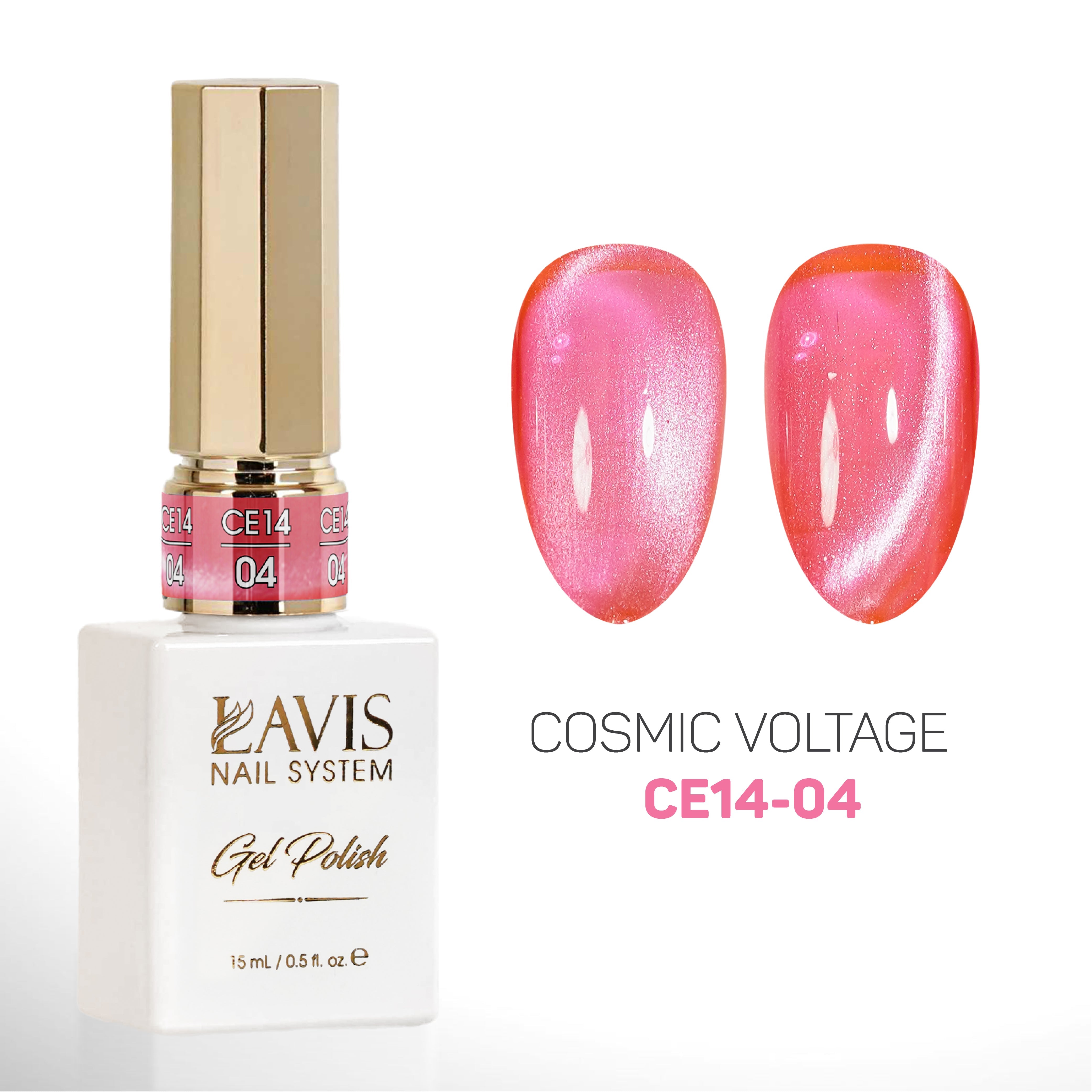LAVIS Cat Eyes CE14 - 04 - Gel Polish 0.5 oz - Cosmic Voltage Collection