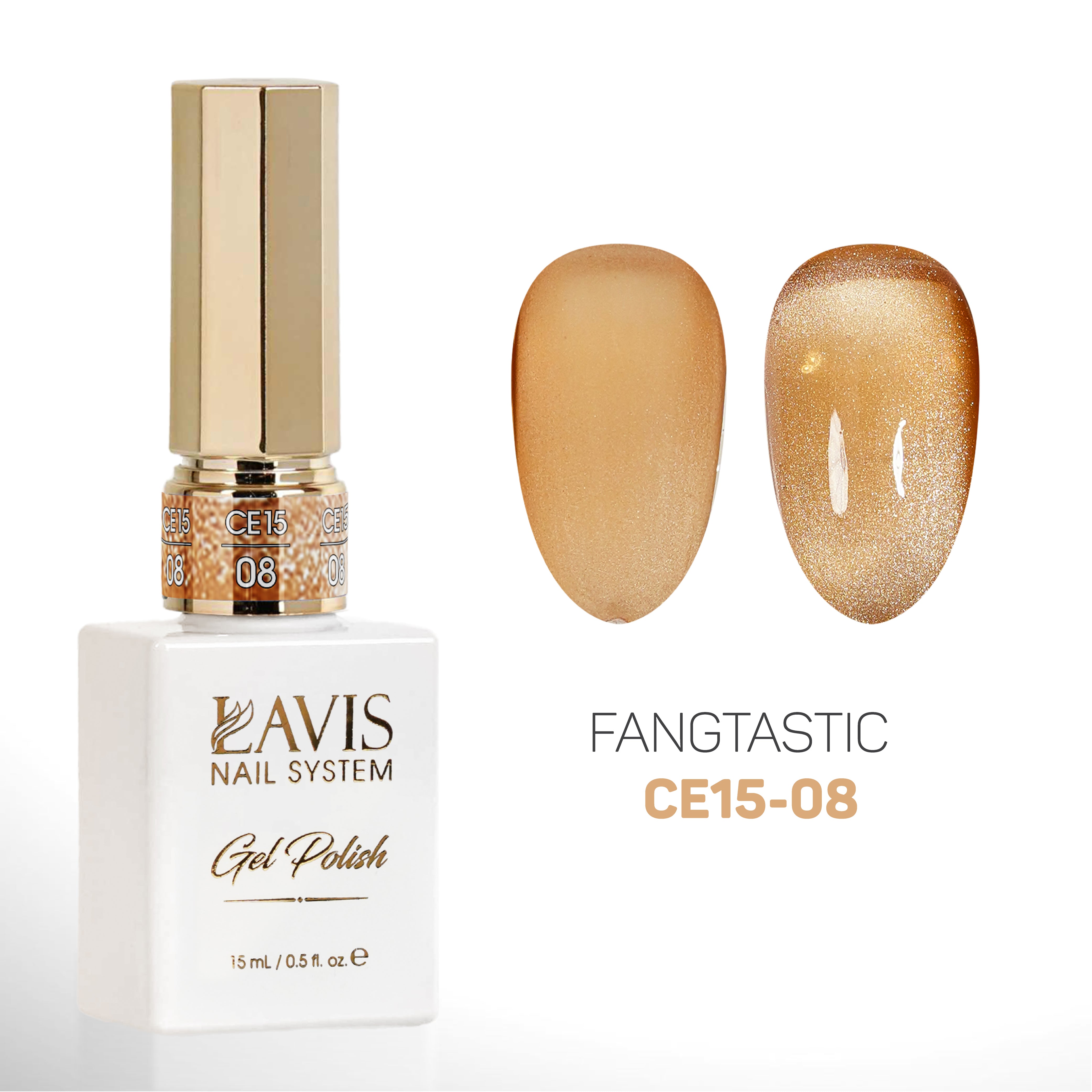 LAVIS Cat Eyes CE15 - 08 - Gel Polish 0.5 oz - Fangtastic Collection