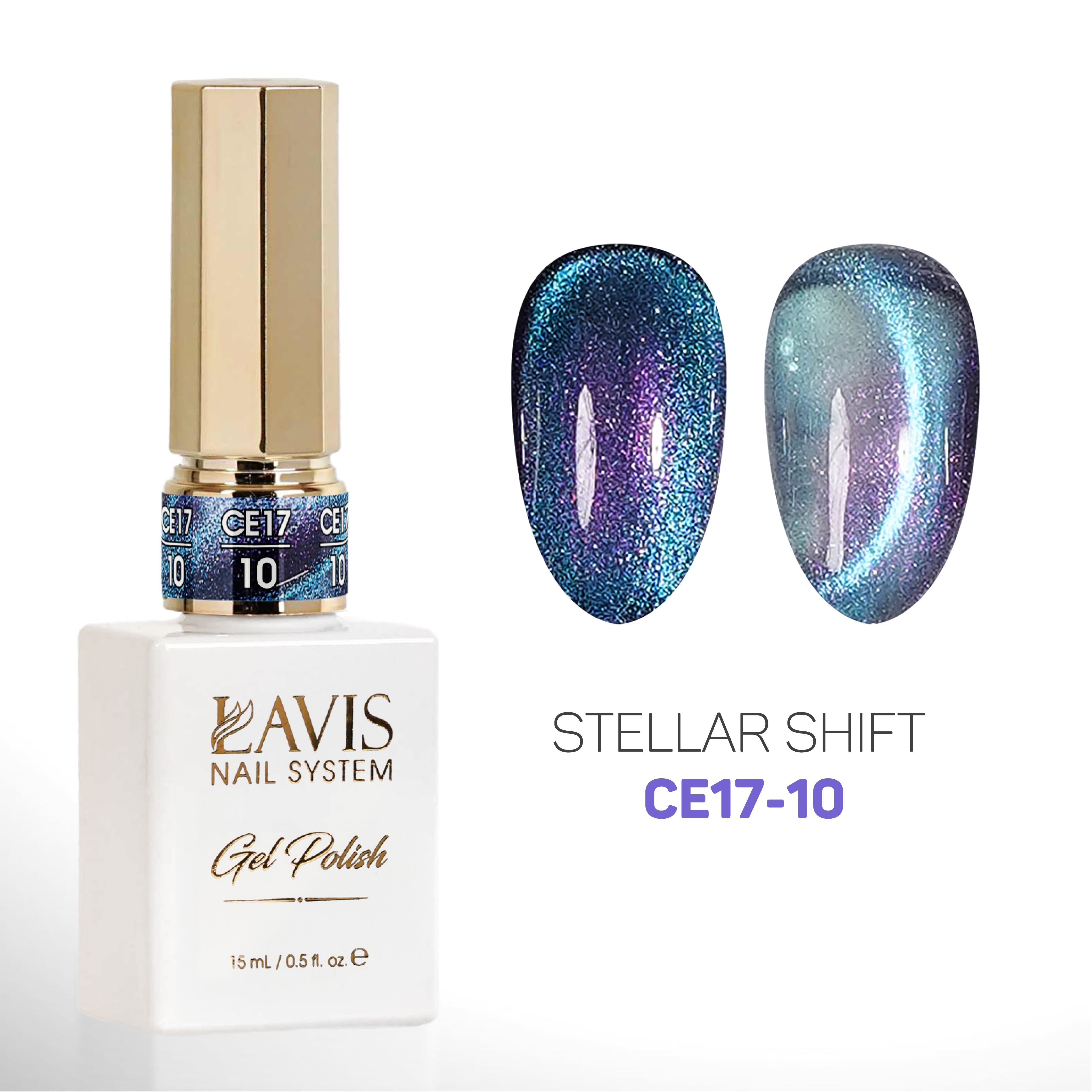 LAVIS Cat Eyes CE17 - 10 - Gel Polish 0.5 oz - Stellar Shift Collection