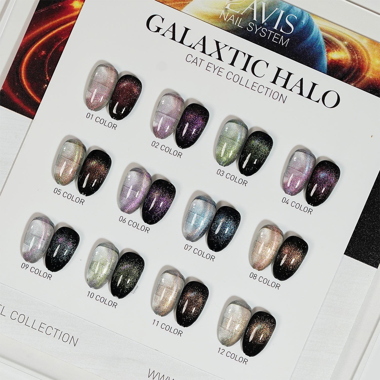 LAVIS Cat Eyes CE18 - 01 - Gel Polish 0.5 oz - Galaxtic Halo Collection